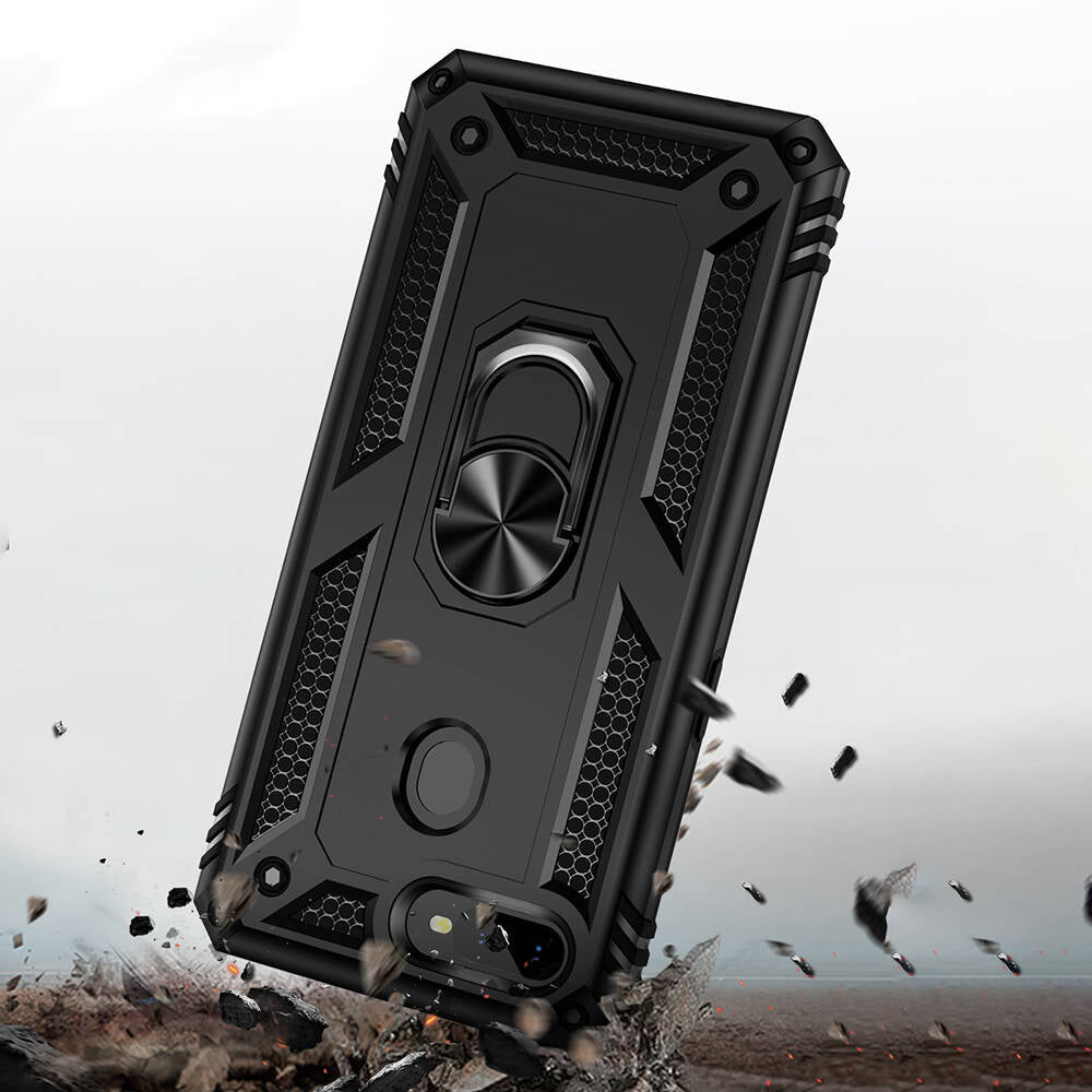 Oppo AX7 Kılıf Zore Vega Kapak Mavi