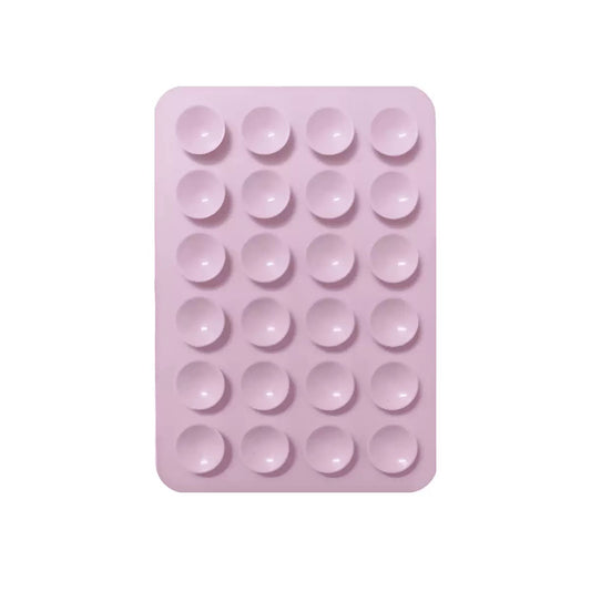 Öpücüklü 02 Çift Taraflı Silikon Telefon Tutucu Açık Pembe