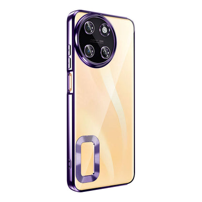 Realme 11 4G Kılıf Kamera Korumalı Logo Gösteren Zore Omega Kapak Lila