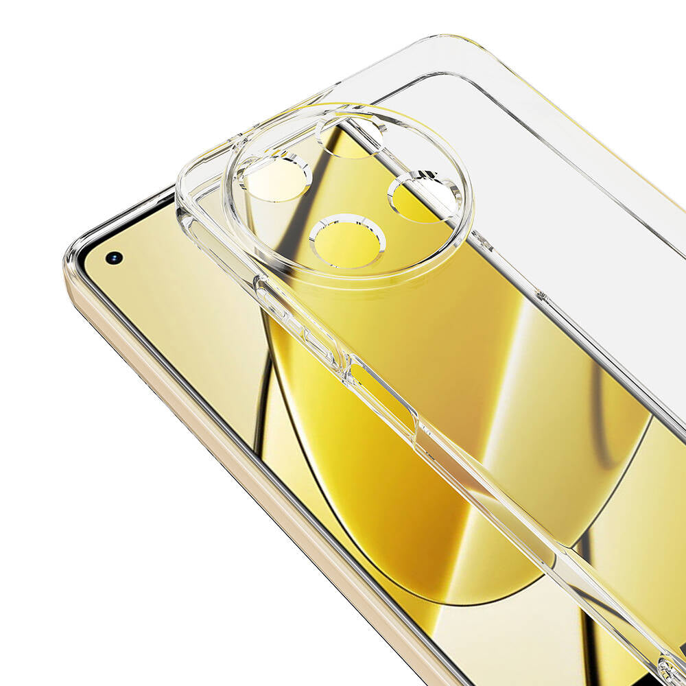 Realme 11 4G Kılıf Zore Süper Silikon Kapak Renksiz
