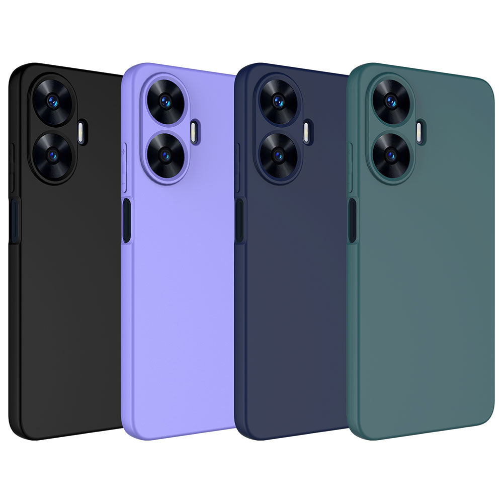 Realme C55 Kılıf Zore Mara Lansman Kapak Lacivert