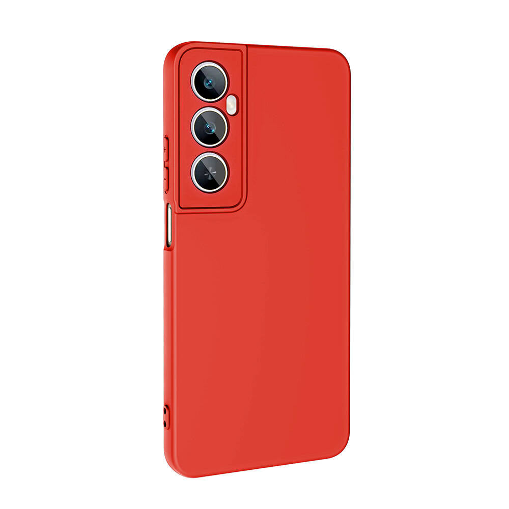 Realme C65 4G Kılıf Zore Mara Lansman Kapak Kırmızı