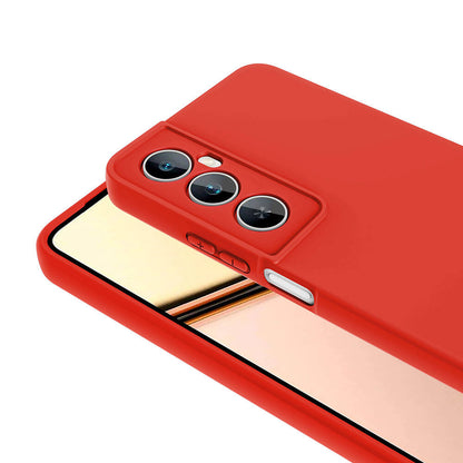 Realme C65 4G Kılıf Zore Mara Lansman Kapak Kırmızı