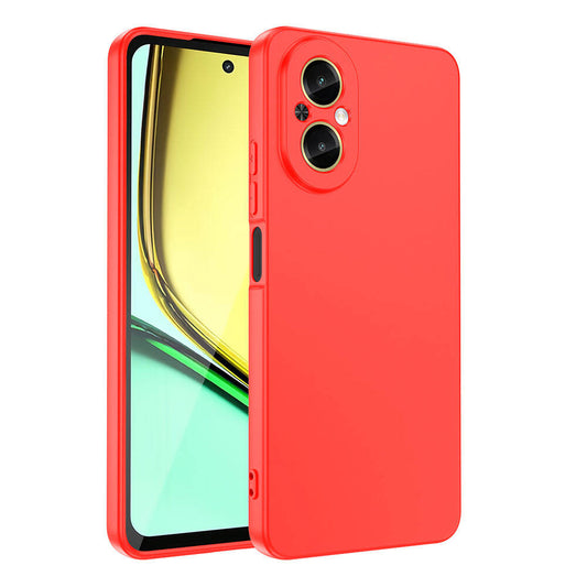 Realme 12 Lite Kılıf Zore Mara Lansman Kapak Kırmızı