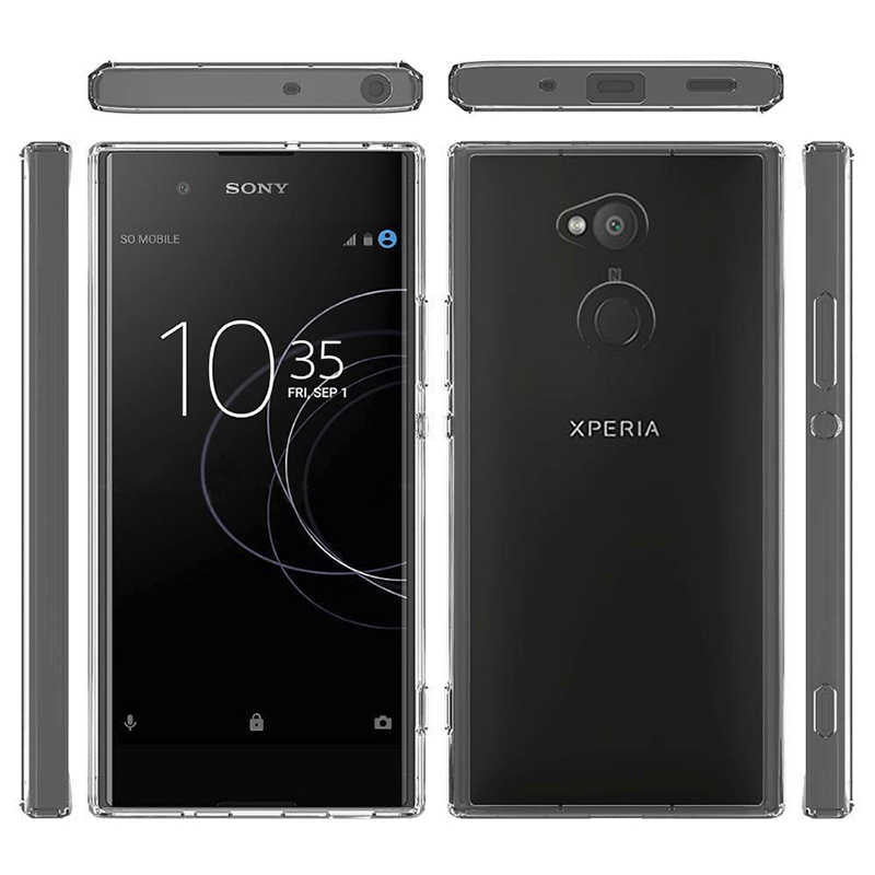 Sony Xperia XA2 Kılıf Zore Süper Silikon Kapak Renksiz