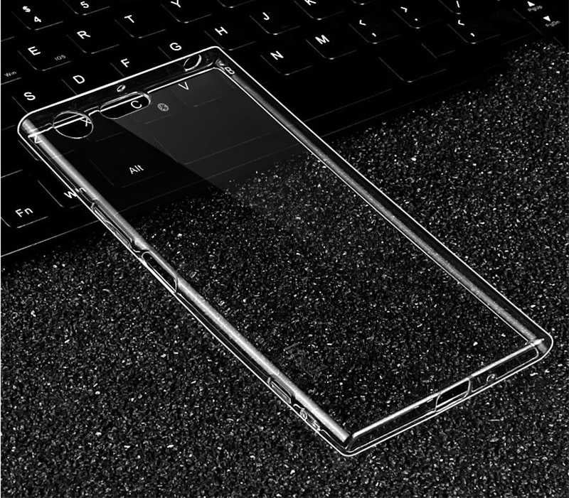 Sony Xperia XZ1 Kılıf Zore Süper Silikon Kapak Renksiz