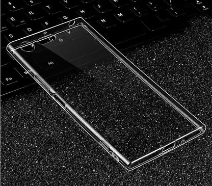 Sony Xperia XZ1 Kılıf Zore Süper Silikon Kapak Renksiz