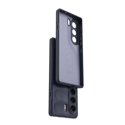 Tecno Camon 40 Pro Kılıf Esnek TPU Oyuklu Arka Yüzey Tasarımlı Zore Etnik Silikon Kapak Koyu Yeşil