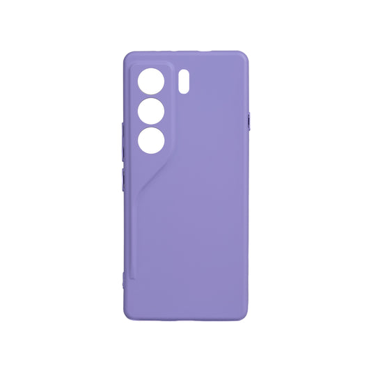 Tecno Camon 40 Pro Kılıf Zore Biye Silikon Lila