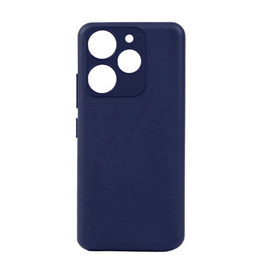 Tecno Spark 10 Pro Kılıf Zore Biye Silikon Lacivert