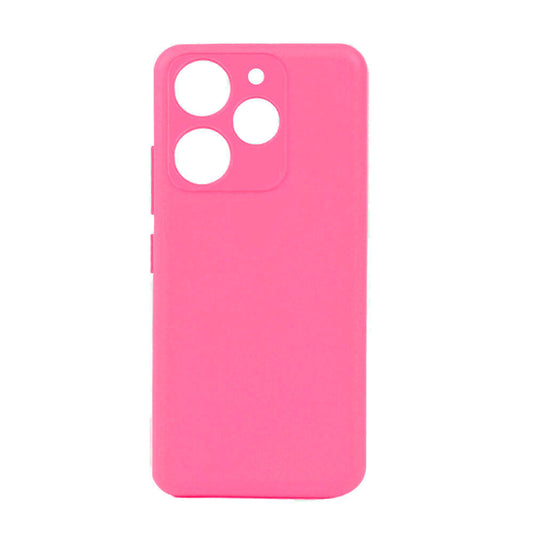 Tecno Spark 10 Pro Kılıf Zore Biye Silikon Pembe