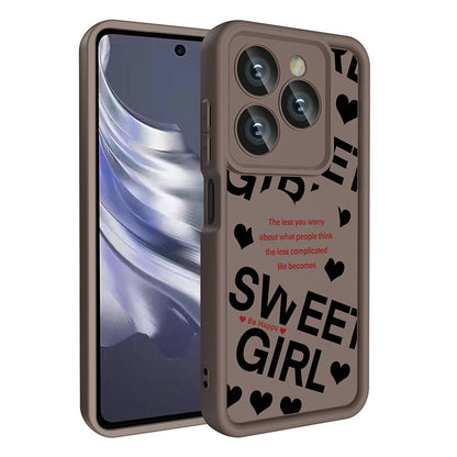 Tecno Spark 20 Kılıf Kamera Korumalı Baskılı Arka Yüzey Zore Klas Kapak Koyu Kahve