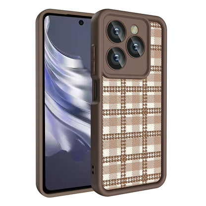 Tecno Spark 20 Kılıf Kamera Korumalı Baskılı Arka Yüzey Zore Klas Kapak Koyu Kahve