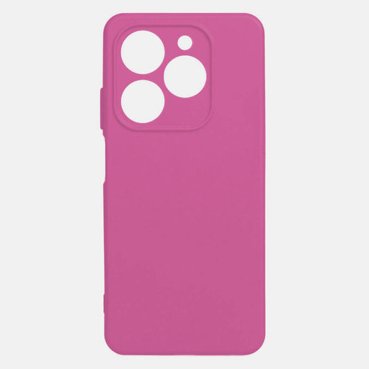 Tecno Spark 20C Kılıf Zore Biye Silikon Pembe