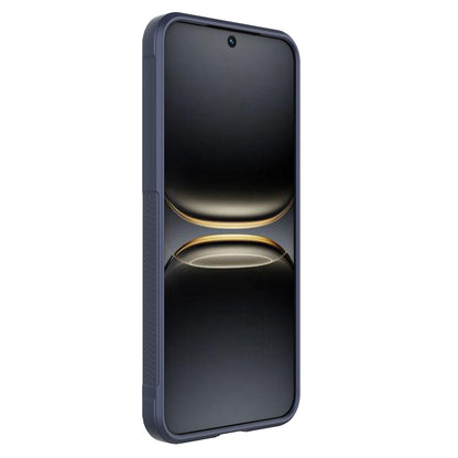 Tecno Spark 40 Kılıf Esnek TPU Oyuklu Arka Yüzey Tasarımlı Zore Etnik Silikon Kapak Lacivert