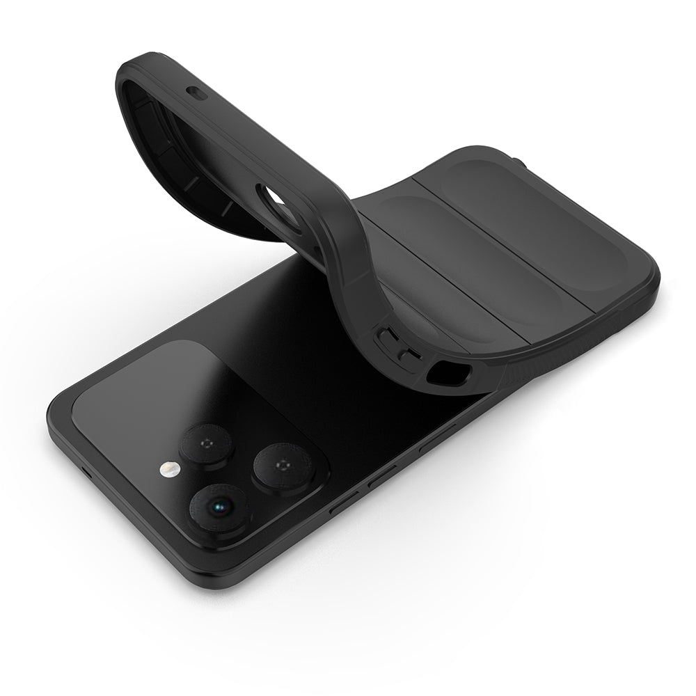 Tecno Spark 40 Kılıf Esnek TPU Oyuklu Arka Yüzey Tasarımlı Zore Etnik Silikon Kapak Koyu Yeşil