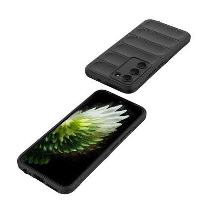 Tecno Spark 40 Pro Kılıf Esnek TPU Oyuklu Arka Yüzey Tasarımlı Zore Etnik Silikon Kapak Koyu Yeşil