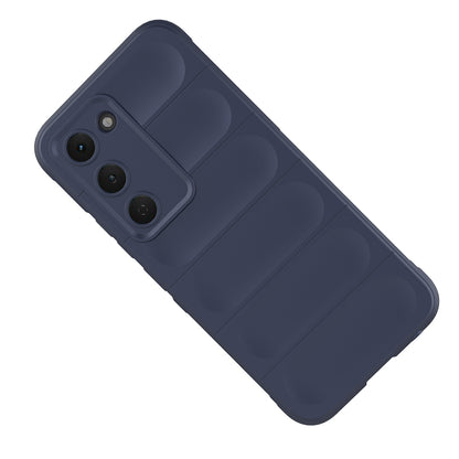 Tecno Spark 40 Pro Kılıf Esnek TPU Oyuklu Arka Yüzey Tasarımlı Zore Etnik Silikon Kapak Koyu Yeşil