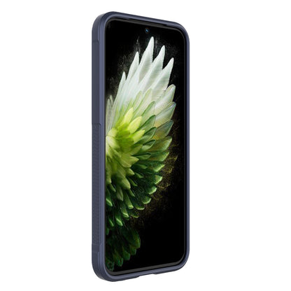 Tecno Spark 40 Pro Kılıf Esnek TPU Oyuklu Arka Yüzey Tasarımlı Zore Etnik Silikon Kapak Lacivert
