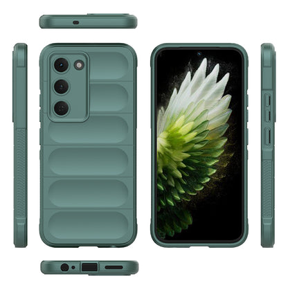 Tecno Spark 40 Pro Kılıf Esnek TPU Oyuklu Arka Yüzey Tasarımlı Zore Etnik Silikon Kapak Siyah