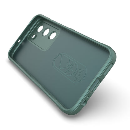 Tecno Spark 40 Pro Kılıf Esnek TPU Oyuklu Arka Yüzey Tasarımlı Zore Etnik Silikon Kapak Lacivert