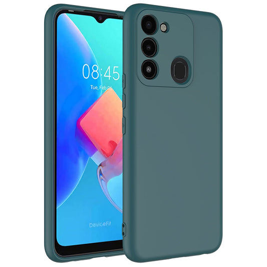 Tecno Spark 8C Kılıf Zore Mara Lansman Kapak Koyu Yeşil