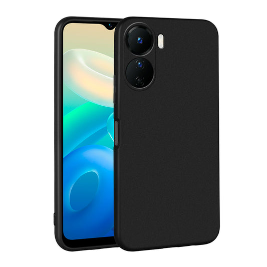 Vivo Y16 Kılıf Zore Premier Silikon Kapak Siyah