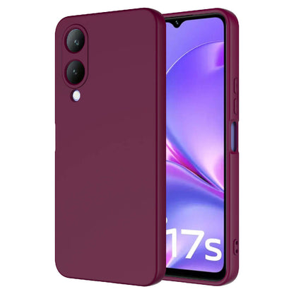 Vivo Y17S Kılıf Zore Mara Lansman Kapak Koyu Mor