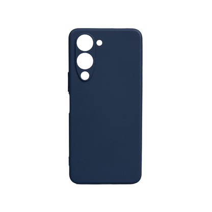 Vivo Y19 Kılıf Zore Biye Silikon Lacivert