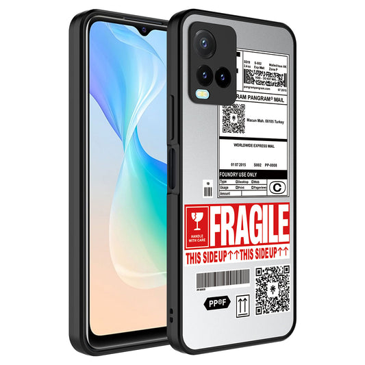 Vivo Y33S Kılıf Aynalı Desenli Kamera Korumalı Parlak Zore Mirror Kapak Fragile