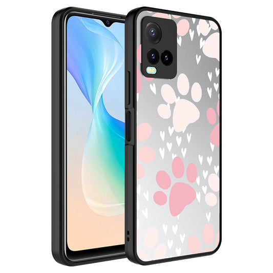 Vivo Y33S Kılıf Aynalı Desenli Kamera Korumalı Parlak Zore Mirror Kapak Pati