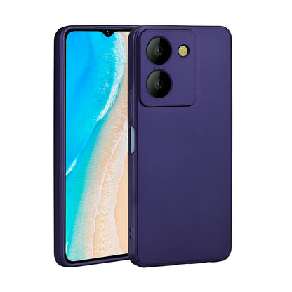Vivo Y36 4G Kılıf Zore Premier Silikon Kapak Mürdüm