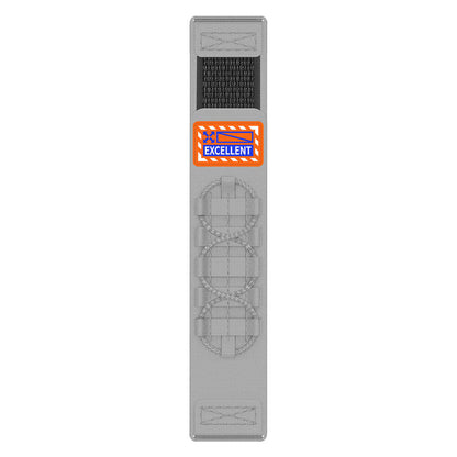 Xiaomi Amazfit Pace Zore KRD-112 22mm Orbital Örgülü Halat Tasarımlı Naylon Kumaş Hasır Kordon Gri