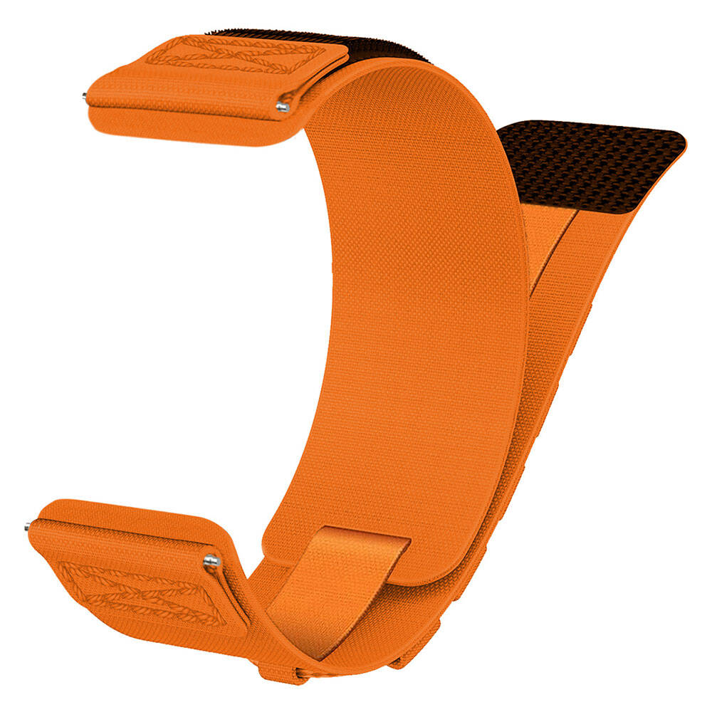 Xiaomi Amazfit Pace Zore KRD-112 22mm Orbital Örgülü Halat Tasarımlı Naylon Kumaş Hasır Kordon Gri