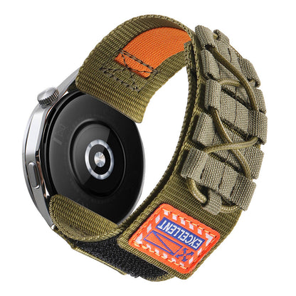 Xiaomi Amazfit Pace Zore KRD-112 22mm Orbital Örgülü Halat Tasarımlı Naylon Kumaş Hasır Kordon Mavi
