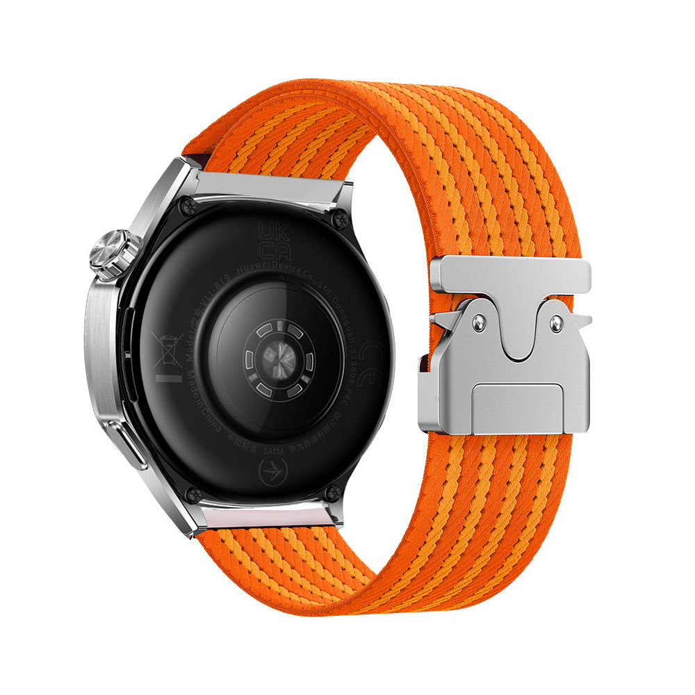 Xiaomi Amazfit Pace Zore KRD-133 22mm Naylon Kumaş Hasır Örgülü Kordon Turuncu