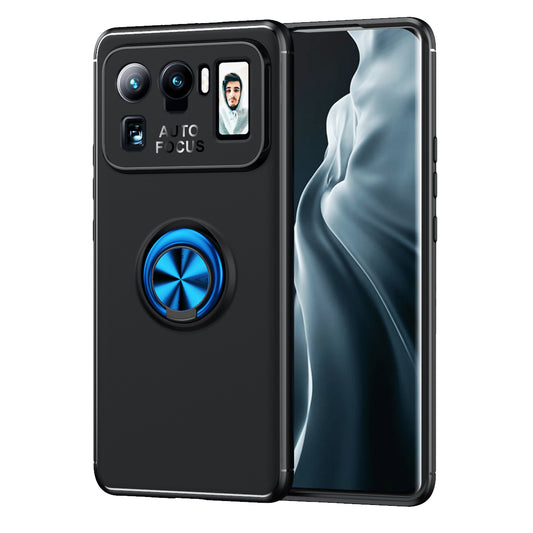 Xiaomi Mi 11 Ultra Kılıf Zore Ravel Silikon Kapak Siyah-Mavi