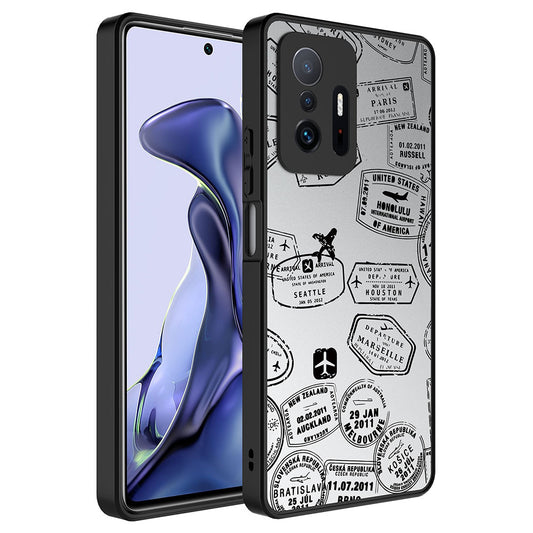 Xiaomi Mi 11T 5G Kılıf Aynalı Desenli Kamera Korumalı Parlak Zore Mirror Kapak Seyahat