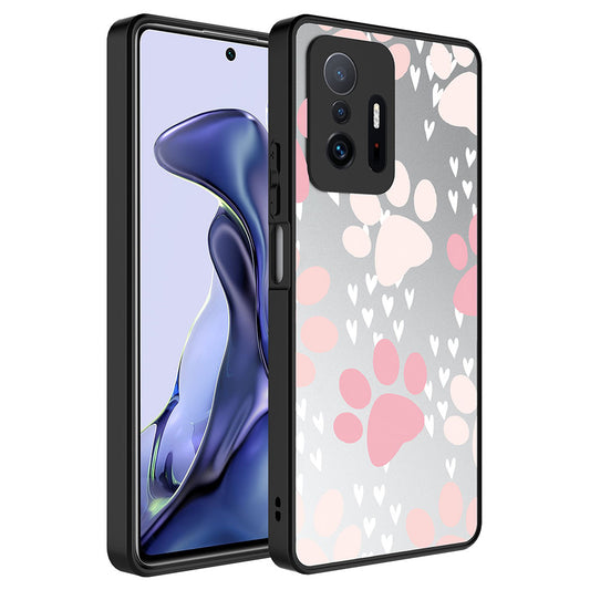 Xiaomi Mi 11T 5G Kılıf Aynalı Desenli Kamera Korumalı Parlak Zore Mirror Kapak Pati