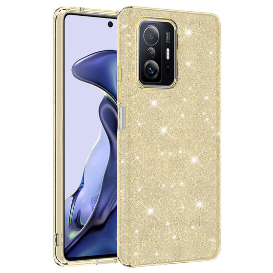Xiaomi Mi 11T 5G Kılıf Zore Shining Silikon Gold