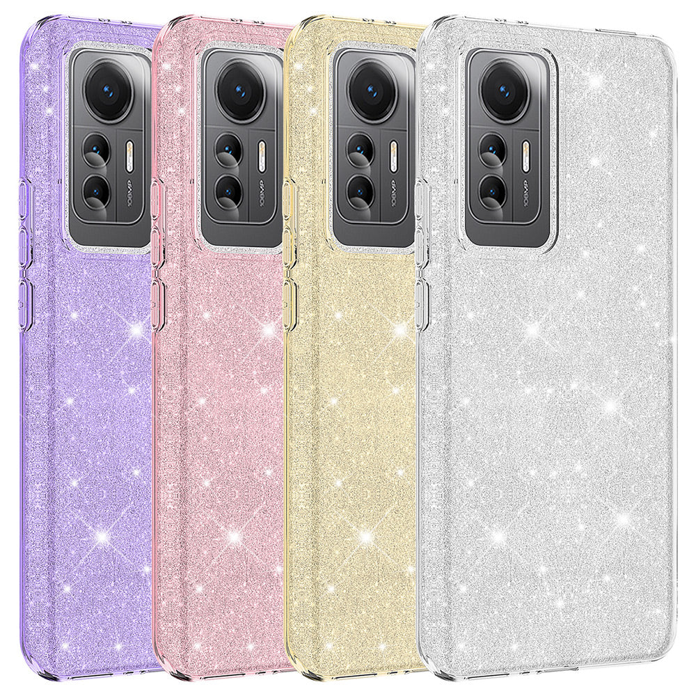 Xiaomi Mi 12 Lite Kılıf Zore Shining Silikon Mor