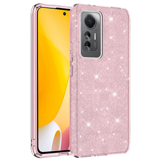 Xiaomi Mi 12 Lite Kılıf Zore Shining Silikon Pembe