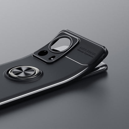 Xiaomi Mi 13 Lite Kılıf Zore Ravel Silikon Kapak Siyah-Mavi