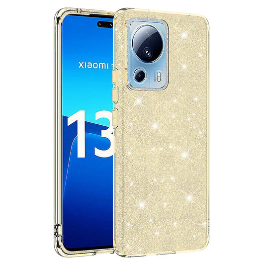 Xiaomi Mi 13 Lite Kılıf Zore Shining Silikon Gold