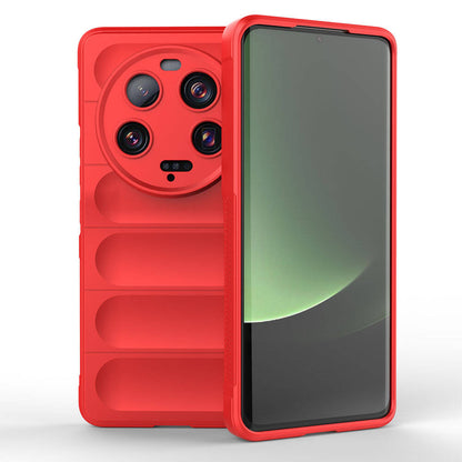 Xiaomi Mi 13 Ultra Kılıf Esnek TPU Oyuklu Arka Yüzey Tasarımlı Zore Etnik Silikon Kapak Lacivert