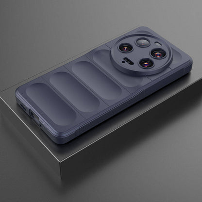 Xiaomi Mi 13 Ultra Kılıf Esnek TPU Oyuklu Arka Yüzey Tasarımlı Zore Etnik Silikon Kapak Siyah