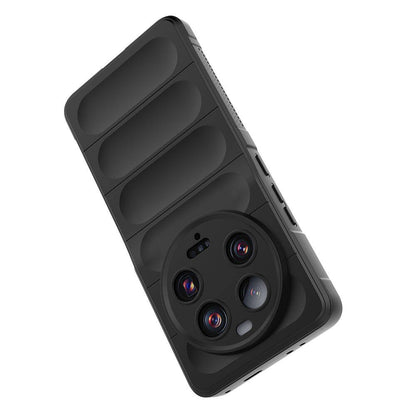 Xiaomi Mi 13 Ultra Kılıf Esnek TPU Oyuklu Arka Yüzey Tasarımlı Zore Etnik Silikon Kapak Siyah