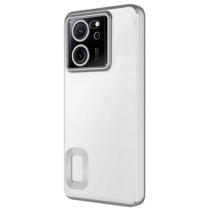 Xiaomi Mi 13T Kılıf Kamera Korumalı Logo Gösteren Zore Omega Kapak Derin Mor