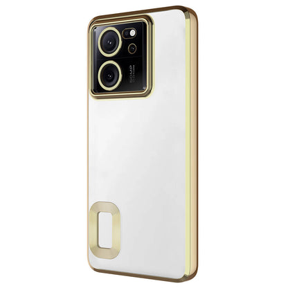 Xiaomi Mi 13T Kılıf Kamera Korumalı Logo Gösteren Zore Omega Kapak Sierra Mavi