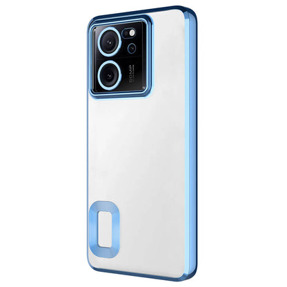 Xiaomi Mi 13T Kılıf Kamera Korumalı Logo Gösteren Zore Omega Kapak Sierra Mavi